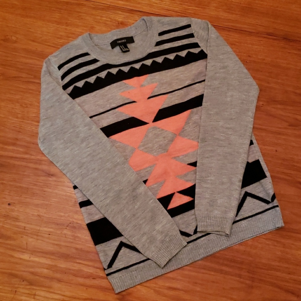 Tribal print sweater